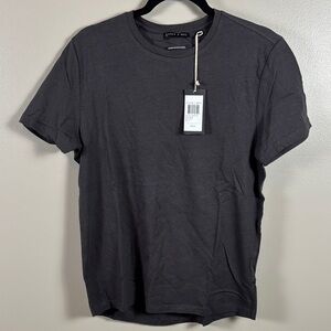 Stitch Note Men's Short Sleeve Crewneck T-Shirt in Charcoal